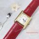 2017 Knockoff Cartier Tank Solo Gold White Dial Leather Band Women Watch (11)_th.jpg